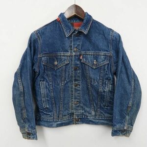 O3119 サイズ14 XXS 程度 80s 80年代 ビンテージ 古着 USA製 リーバイス Levis 70707 0387 デニム ジャケット ジージャン ネル ライナー