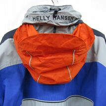 サイズ L HELLY HANSEN シェル ジャケット ナイロン マウンテン パーカー ブルー ヘリーハンセン 古着 ビンテージ 3D1904_画像9