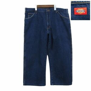 ビッグサイズ W40 L32 メキシコ製 ディッキーズ Dickies ワーク バギー デニム パンツ ジーンズ ワイドシルエット 古着 2N1497