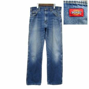 サイズ W33 程度 メキシコ製 ディッキーズ Dickies ワーク デニム パンツ ジーンズ 古着 2N1498