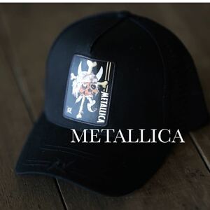 metallica giant 手裏剣ロゴ 刺繍 パスヘッド パッチ メッシュ キャップ メタリカ ビンテージ Tシャツ 帽子