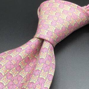 N)* Salvatore Ferragamo галстук общая длина 140cm..10cm розовый мужской бренд костюм аксессуары Salvadore Feragammo* H2016