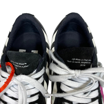 Off-White オフホワイト バルカナイズ ローカット スニーカー 靴 スエード キャンバス ラバー ブラック ホワイト [サイズ 40 (約25cm)]_画像6
