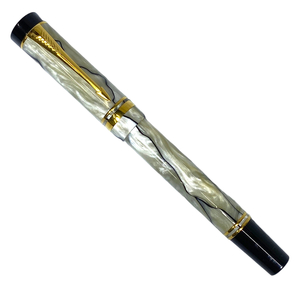 PARKER パーカー DUOFOLD デュオフォールド ボールペン 筆記具 文房具 マーブル パール ブラック 0.8mm (Mサイズ)