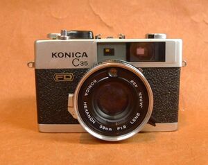 l162 Konica C35 FD 38ｍｍ Ｆ1.8 49Φ フィルムカメラ レンジファインダー サイズ：約 幅11×高さ7×奥行5.5ｃｍ /60