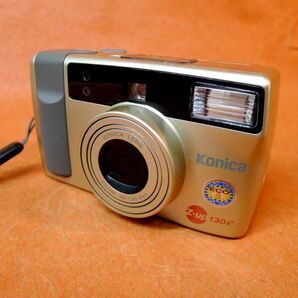l206 KONICA Z・UP 130e コンパクトフィルムカメラ サイズ:幅約11cm 高さ約6.2cm 奥行約5.5cm/60の画像2
