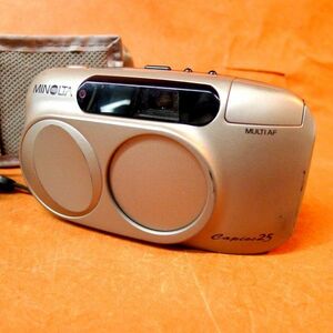 l332 MINOLTA Capios25 コンパクトフィルムカメラ サイズ:幅約12cm 高さ約6.5cm 奥行約4.5cm/60