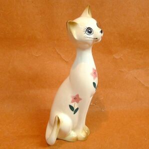 l046 陶器 猫の置物 2点まとめセット インテリア 飾り アンティーク コレクション 昭和レトロ /60の画像5