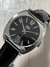 付属品付 良品 ORIS オリス 011 733 7570 4064 フランクシナトラ 裏スケ 自動巻き デイト ブラックダイヤル メンズ 送料無料_画像1