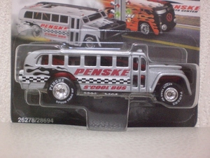 ◎Hot Wheels 2001 PENSKE EXCLUSIVE S'COOL BUS スクールバス (シルバー)◎