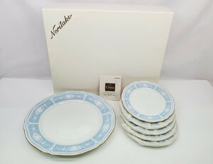 未使用　Noritake ノリタケ レースウッドゴールド パーティーセット プレート 大×1枚 小×5枚