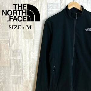 M3302 THE NORTH FACE ザノースフェイス フリースジャケット　Mサイズ　黒　アウター　上着　羽織　薄手　フルジップ　ジップアップ