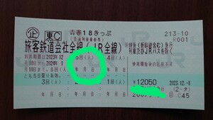 青春18きっぷ 1回分【返却不要・最短12/15発送可】