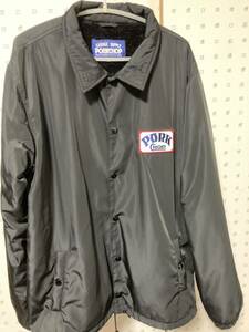 1円 売り切り PORKCHOP GARAGE SUPPLY BOA COACH JACKET 新品 Black XL ボア コーチジャケット NEIGHBORHOOD WTAPS CHALLENGER 