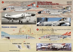 プリントスケール 72-058 1/72 アメリカ海軍 F-4 ファントムII ミグキラー Part 1