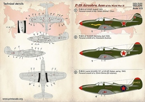 プリントスケール 72-333 1/72 P-39 エアコブラ WWII