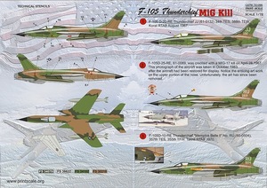  print scale 72-096 1/72 F-105 Thunder chief 