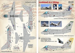 プリントスケール 72-289 1/72 ロッキード S-3 バイキング