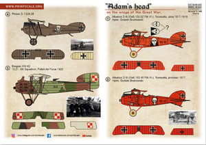 プリントスケール 48251 1/48 第一次世界大戦機 「アダムズヘッド」 Part 2