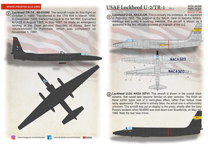 プリントスケール 48248 1/48 アメリカ空軍 ロッキード U2/TR-1 Part 2