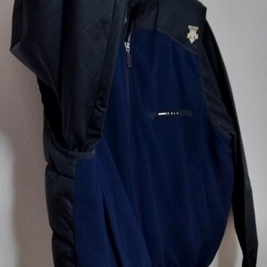 DESCENTE デサント ゴルフ ダウンジャケット 00s 刺繍ロゴ 美品 S ジャンパー ブルゾン ナイロン フリースジャケット の画像6