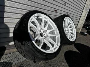 【希少】WORK EMOTION CR Kiwami ワーク エモーション CR 極 白 2本セット 9.5J オフセット-15 【18インチ】