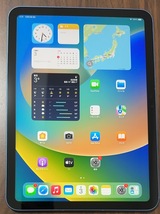 【送料無料】Apple 10.9インチ iPad（第10世代）Wi-Fi＋Cellular 64GB ブルー SIMフリー バッテリー100% A2757_画像2