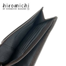 【全2色】 hiromichi nakano ヒロミチ・ナカノ ソフト リアルレザー 2つ折り 財布 ショートウォレット_画像6
