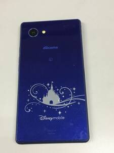 送料無料　SHARP Disney Mobile on Docomo DM-01H ディズニーモバイル スマホ ブルー 本体