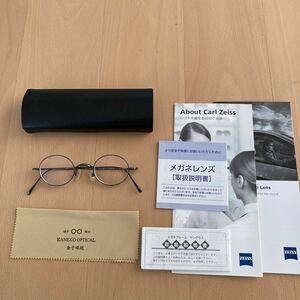 金子眼鏡　KV-56 定価39,600円 極美品　日本製 福井　鯖江眼鏡　ビンテージ シリーズ　丸眼鏡