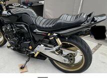 新品 シャープなシルエットのあんこ抜き ビンテージ風レザータックロールシート HONDA ホンダ CB400SF SB NC39 NC42 最終型対応 防水仕様_画像9