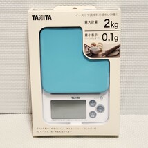 送料無料！！ 新品 洗える タニタ TANITA デジタルクッキングスケール KJ-212 ブルー(青) 最大2kg 最小0.1g タニタキッチンスケール_画像1