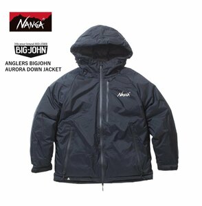 ナンガ NANGA×アングラーズ ビッグジョン ANGLERS BIGJOHN オーロラダウンジャケット 日本製 高機能 AGNA003 L 新品 ブラック