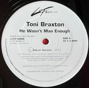 プロモ盤 Toni Braxton / He Wasn't Man Enough 12inch盤 その他にもプロモーション盤 レア盤 人気レコード 多数出品。