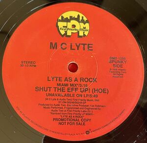 プロモ盤MC Lyte / Lyte As A Rock 12inch盤 その他にもプロモーション盤 レア盤 人気レコード 多数出品。