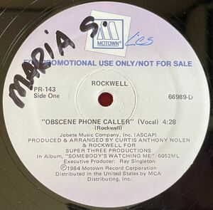 プロモ盤Rockwell / Obscene Phone Caller 12inch盤 その他にもプロモーション盤 レア盤 人気レコード 多数出品。
