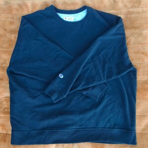 【中古品】Champion チャンピオン トレーナー スウェット 裏起毛 5XL オーバーサイズ ブラック MADE IN HONDURAS 古着 【管R155-2312】