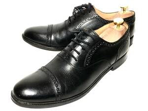  prompt decision *alfredoBANNISTER*25cm leather shoes Alfredo Bannister men's 40 black original leather strut chip business shoes real leather 