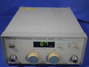 Anritsu MN63A PROGRAMMABLE ATTENUATOR 0-2GHz