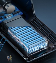 車載掃除機 掃除機 コードレス 8000pa サイクロン ハンディクリーナー 5000mAh USB カークリーナー 車 乾湿両用 強力吸引 ハイパワー_画像8