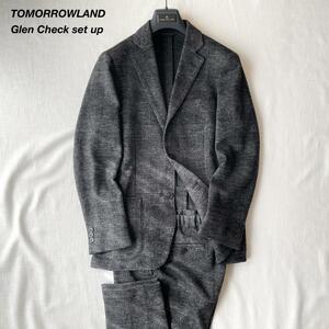 ■1円〜 ＜22AW・極美品!!＞■TOMORROWLAND トゥモローランド ユーティリティ セットアップ 秋冬 イージー グレンチェック お洒落 オンオフ