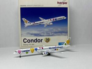 1/500 Herpa Condor Boeing757-300 D-ABON 50th Anniversary ヘルパ コンドル航空 ドイツ ルフトハンザ ボーイング 特別塗装