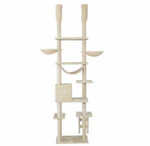  cat tower .. trim .. trim type cat supplies pet accessories beige 