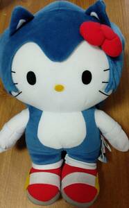 「ソニック × ハローキティ スーパージャンボぬいぐるみ」　SONIC/HELLO KITTY/PLUSH/SEGA