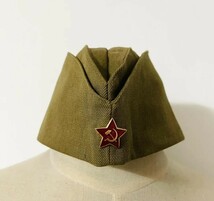 【送料無料】WW2ソビエト軍 帽子 ソ連 略帽 赤軍 58cm_画像2