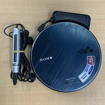 CD09 再生OK SONY CD WALKMAN D-NE830ポータブルCDプレーヤー RM-MC33EL リモコン EBP-104 外付け電池ケース 付き ソニー CDウォークマン _画像1