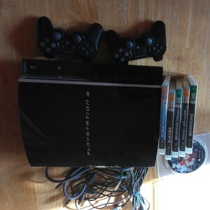 プレイステーション3初期ソフト6本付き動作品 PlayStation SONY 初期型 初期化済み ソニー SONY320ＧＢ