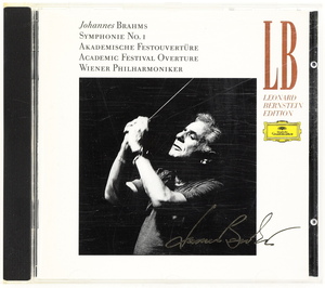 ブラームス：交響曲第1番、大学祝典序曲　バーンスタイン/ウィー・フィルハーモニー管弦楽団