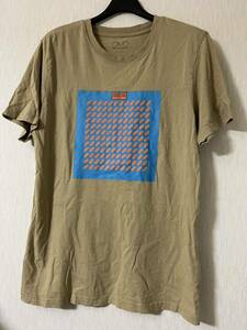 【正規品】OMD Tシャツ Lサイズ ベージュ / Orchestral Manoeuvres in the Dark UK ポストパンク シンセポップ エノラゲイ Factory