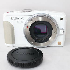 ジャンク品 パナソニック ルミックス ミラーレス一眼カメラ ルミックス LUMIX GF6 ボディ ホワイト DMC-GF6-W Panasonic #1758